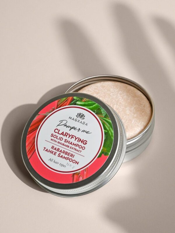 Clarifying Solid Shampoo With Rhubarb Extract - Image 2