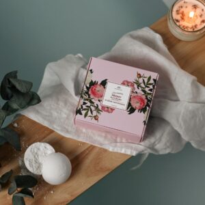 Luxurious Peony Bath Bomb With Vitamin E - Set of 4 Bombs