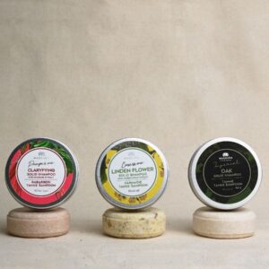 Clarifying Solid Shampoo With Rhubarb Extract