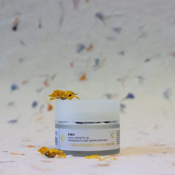 2-in-1 Cleansing Cream-Mask With 10% AHA Acids And a Probiotic Complex, 50ml - Image 2