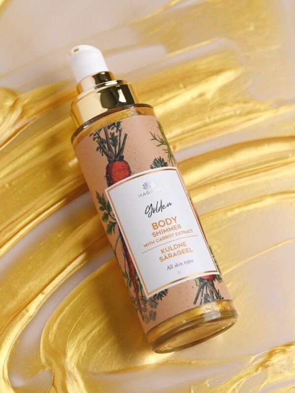 Golden Shimmer Gel With Carrot Extract - 100 ml - Image 5
