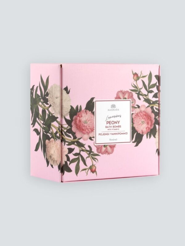 Luxurious Peony Bath Bomb With Vitamin E - Set of 4 Bombs - Image 2