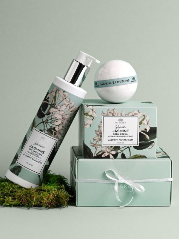 Jasmine Body Cream With Black Elderberry Extract - 200 ml - Image 2