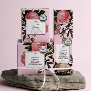 Peony Body Scrub With Organic Fruit Oils - 250 ml