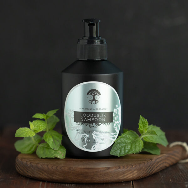 Organic Shampoo Peppermint & Bergamot, 200ml - Image 2