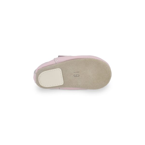 Classic Leather Slippers with Elastic for Kids - Pink - Image 2