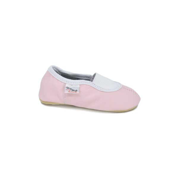 Classic Leather Slippers with Elastic for Kids - Pink - Image 4