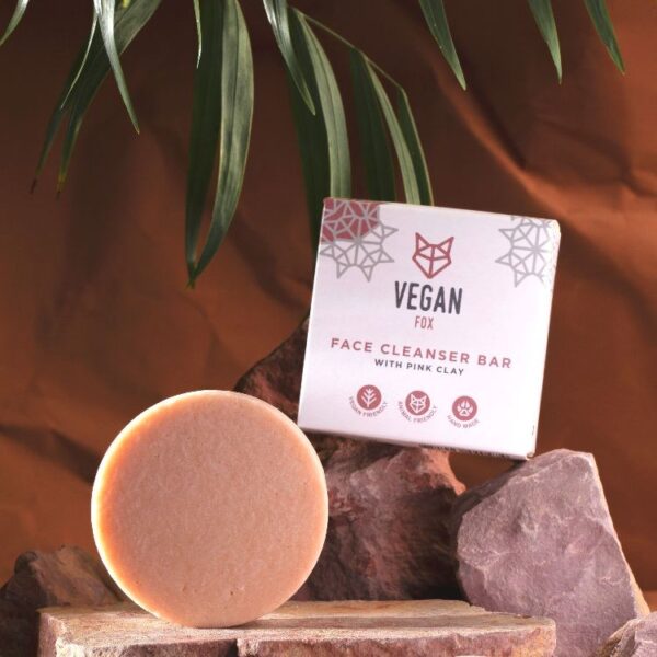 Face Cleanser Bar With Pink Clay, 50g - Image 6