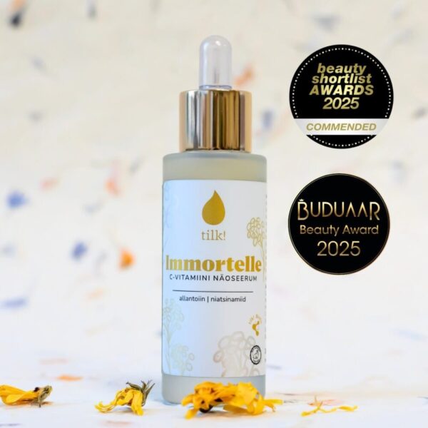 Immortelle Face Serum with Vitamin C, Allantoin, and Niacinamide, 30ml - Image 3