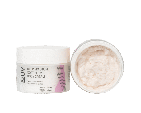 Natural Deeply Moisturizing Body Cream with Plum Oil, 200ml - Image 4