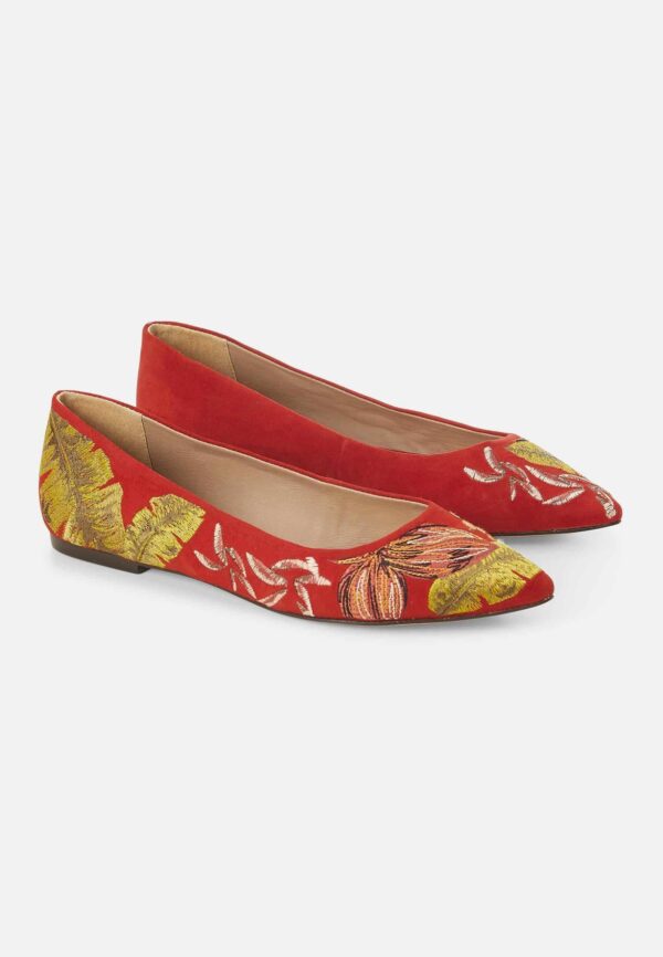 Mangará Pindaiva Ballerinas - Suede - Embroidery - Image 4