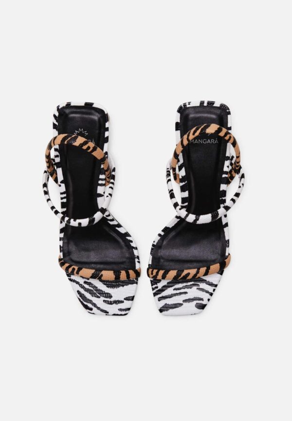Mangará Women’s Sandals Animal Print - 6.5cm Block Heel - Image 2