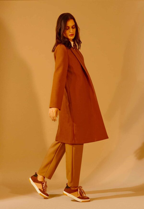 Women's Sneakers Leather Beige - Andira - Image 3