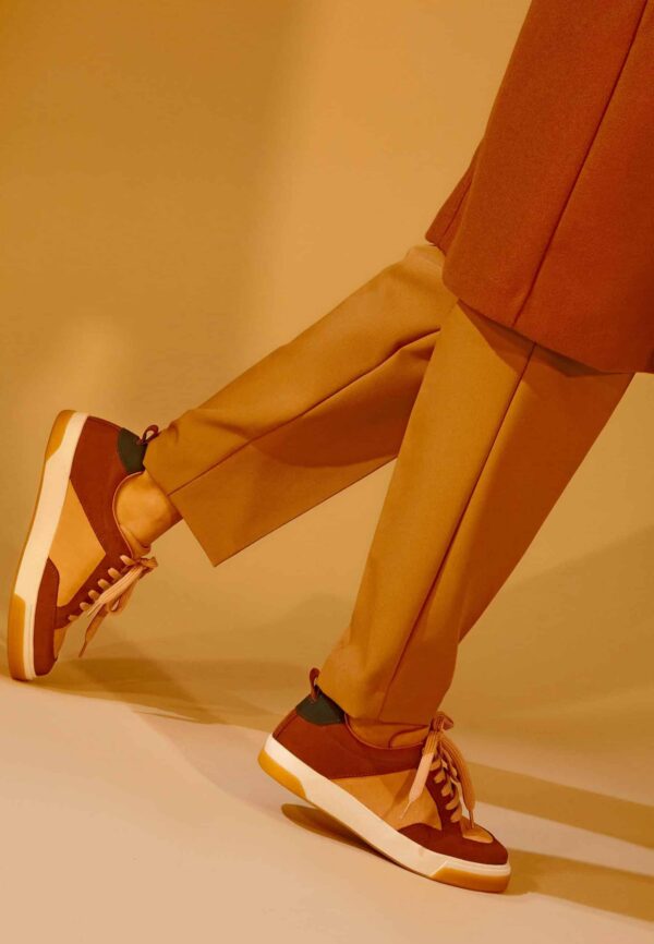 Women's Sneakers Leather Beige - Andira - Image 4