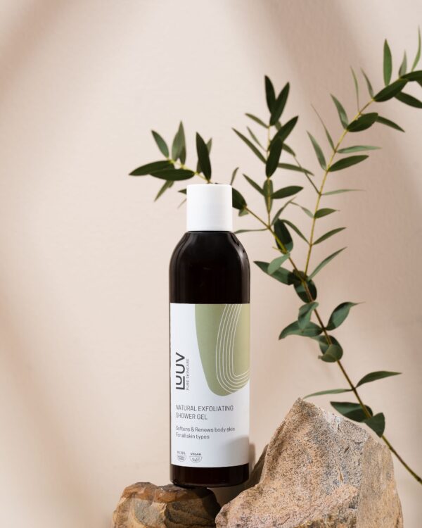 Natural Exfoliating Shower Gel, 200ml - Image 2