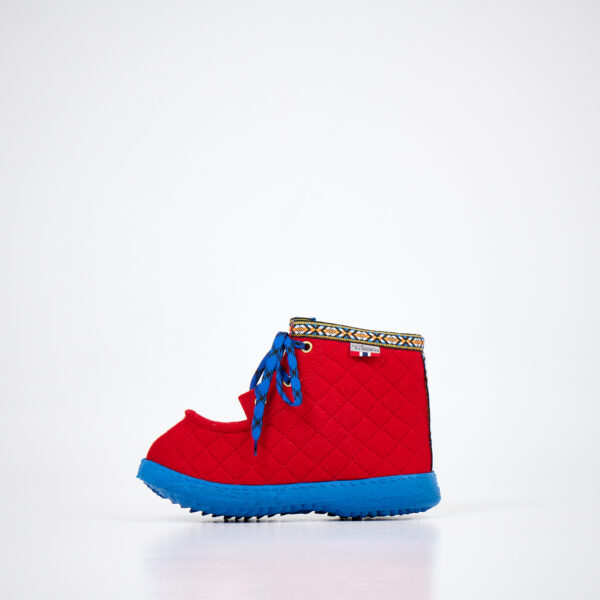 Nesna Lobben Felt Boots - Red - Image 4