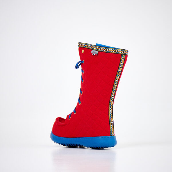Polar Lobben Felt Boots - Red - Image 2