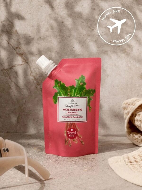 TRAVEL SIZE Rhubarb Shampoo With Aloe Extract - 100 ml - Image 4